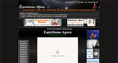 Desktop Screenshot of espiritismoagora.com.br