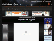 Tablet Screenshot of espiritismoagora.com.br